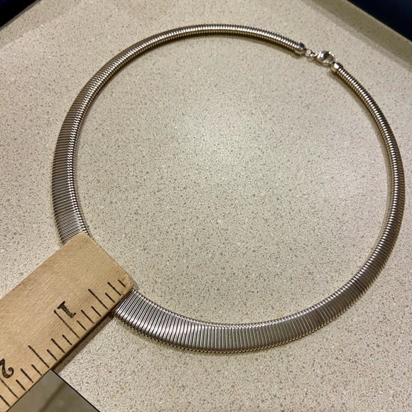 Sterling Silver 925 Omega Necklace 16 inches 🩶 - Picture 8 of 10